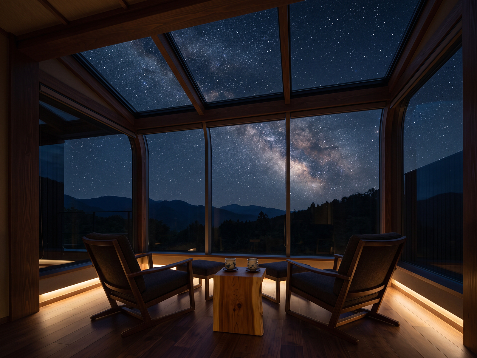 満天の星空を望む星見処