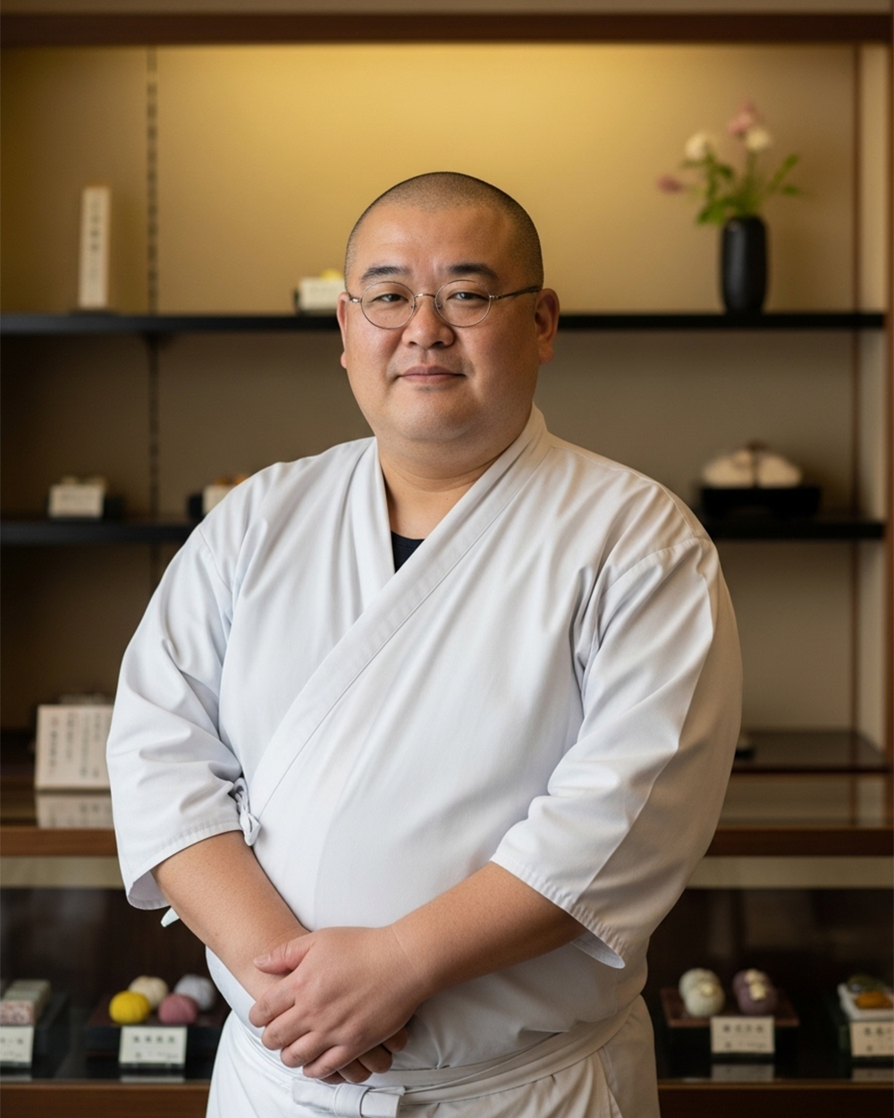 菓子処こはる庵 店主の肖像