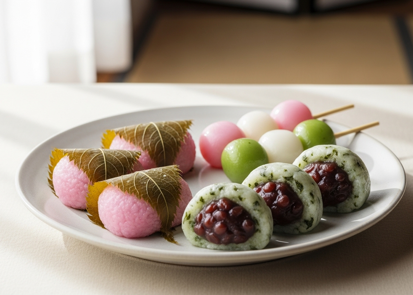 春の彩り菓子